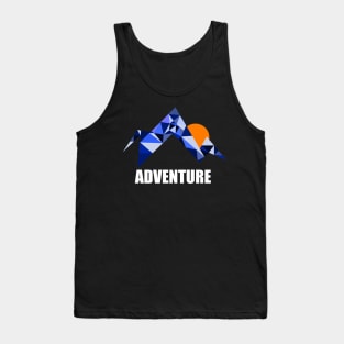 Geometric Mountain Adventure Tank Top